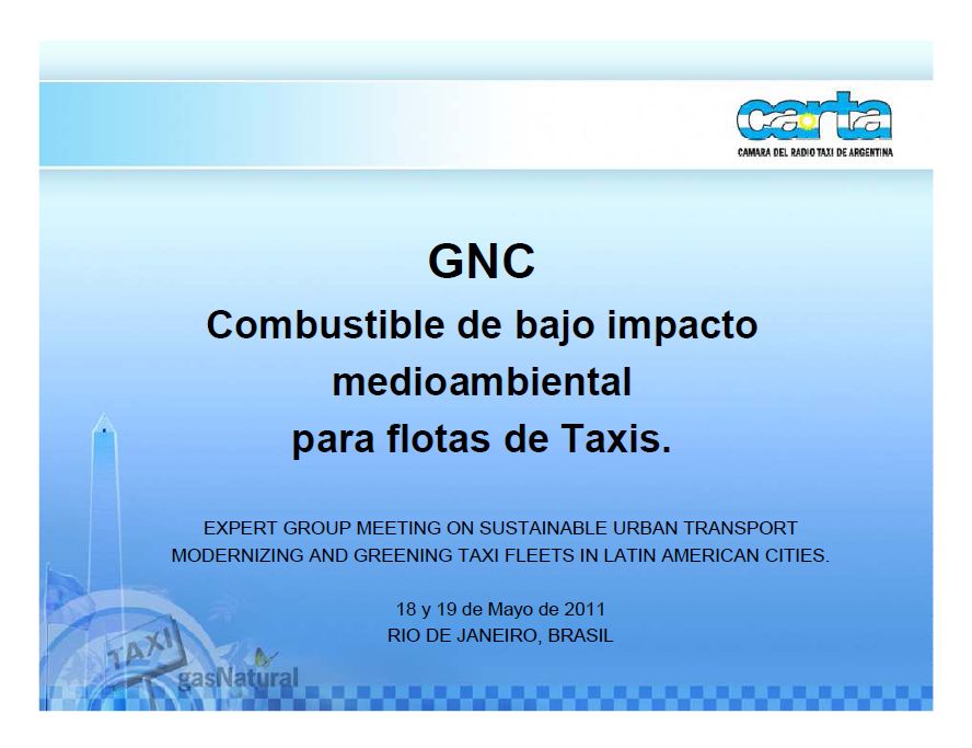 Photo of presentation front page